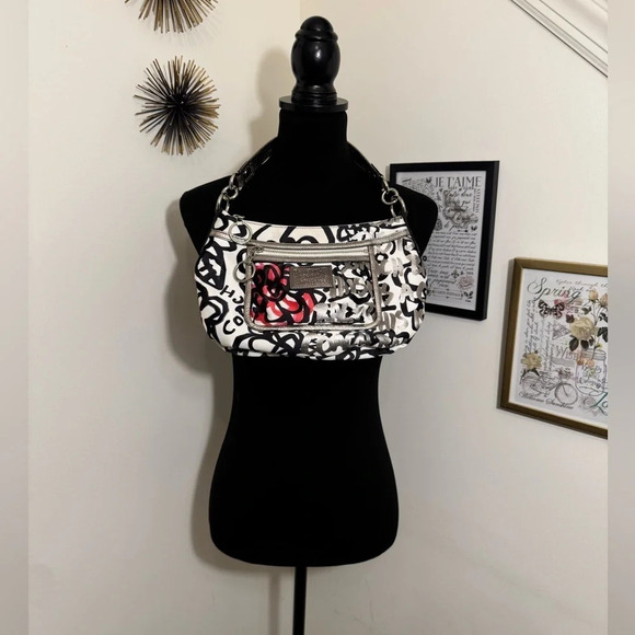 Coach Limited Edition Out of Print Vintage Poppy Graffiti Groovy Hand Bag - Picture 2 of 13